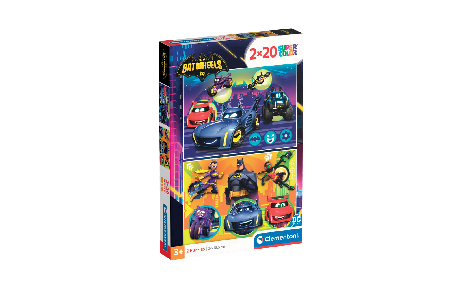 BatWheels- Clementoni sestavljanka/puzzle, 2 x 20 kosov BatWheels- Clementoni sestavljanka/puzzle, 2 x 20 kosov